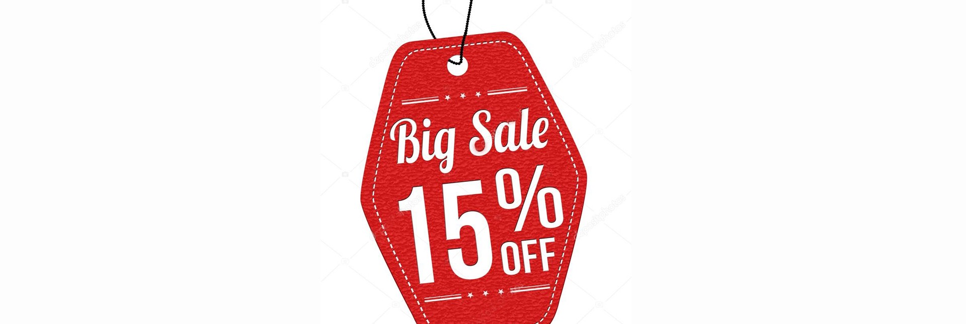 Big 15% off